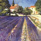 Philip Craig Canvas Paintings - Lavender Fields